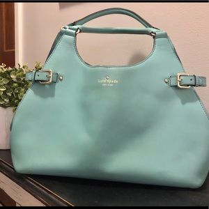 Kate Spade Large Turquoise Vanston Dylan Satchel